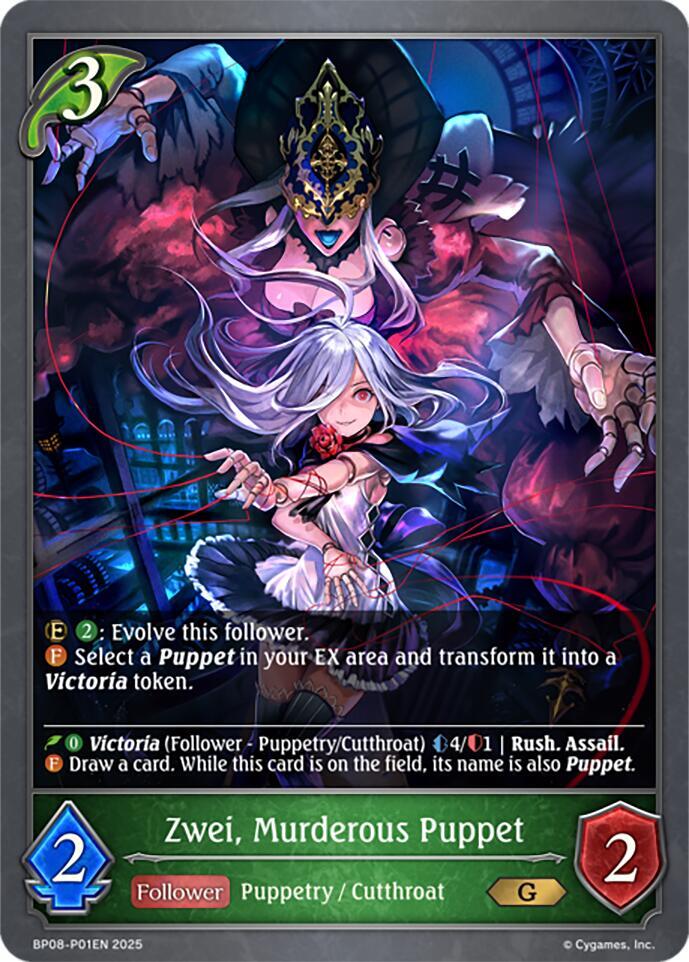 Zwei, Murderous Puppet - P01EN (Foil), BP08: Alterchaotica BP08-P01EN