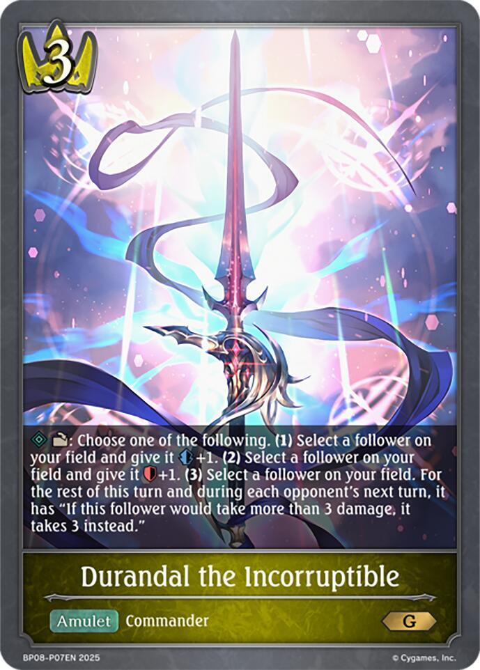 Durandal the Incorruptible - P07EN (Foil), BP08: Alterchaotica BP08-P07EN