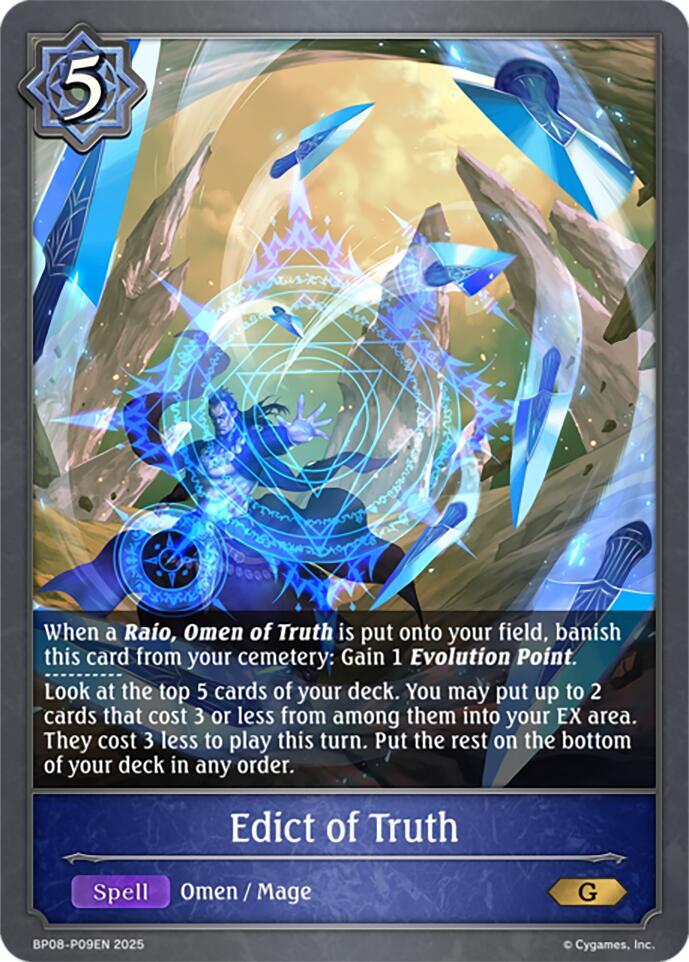 Edict of Truth - P09EN (Foil), BP08: Alterchaotica BP08-P09EN