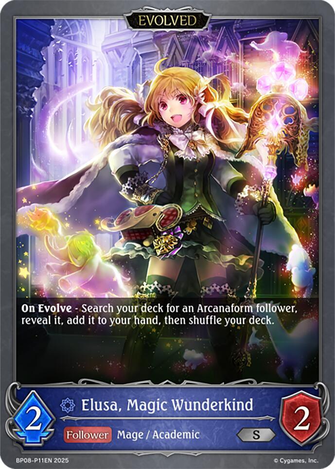 Elusa, Magic Wunderkind (Evolved) - P11EN (Foil), BP08: Alterchaotica BP08-P11EN