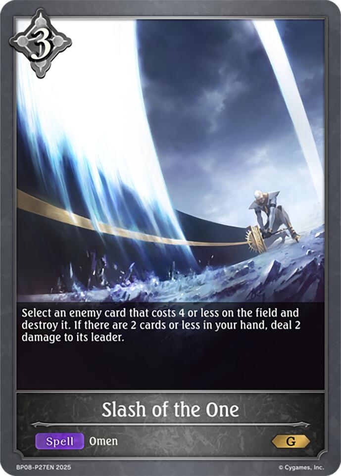 Slash of the One - P27EN (Foil), BP08: Alterchaotica BP08-P27EN