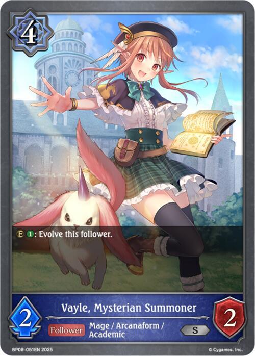 Vayle, Mysterian Summoner, BP09: Duet of Dawn and Dusk BP09-051EN