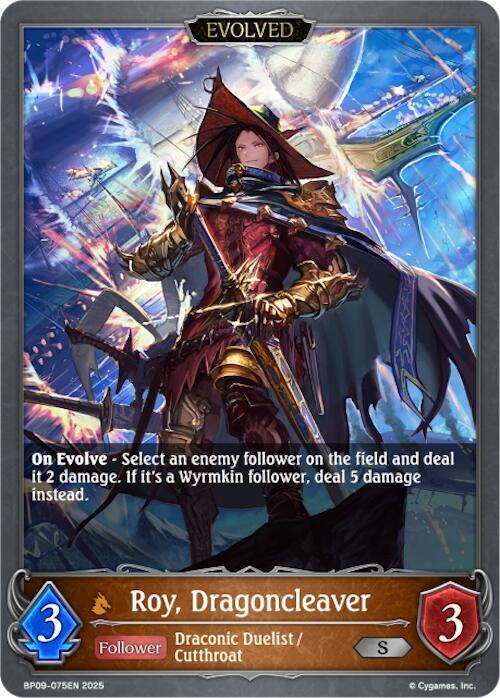 Roy, Dragoncleaver (Evolved), BP09: Duet of Dawn and Dusk BP09-075EN