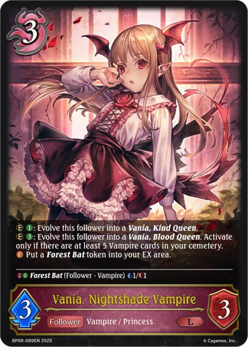 Vania, Nightshade Vampire, BP09: Duet of Dawn and Dusk BP09-089EN