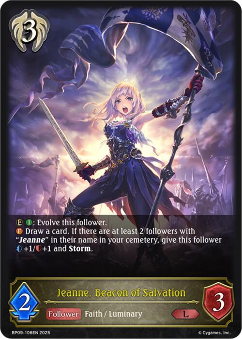 Jeanne, Beacon of Salvation, BP09: Duet of Dawn and Dusk BP09-106EN