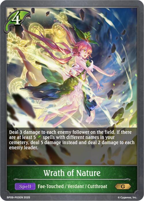 Wrath of Nature - P03EN (Foil), BP09: Duet of Dawn and Dusk BP09-P03EN