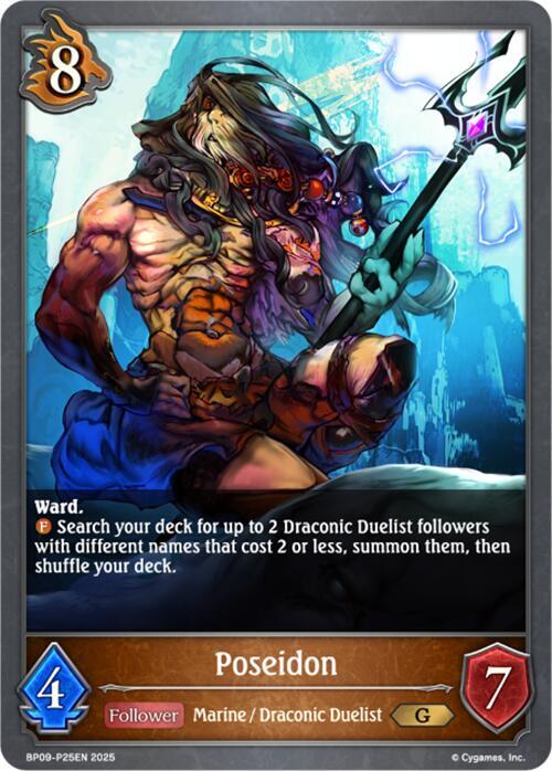 Poseidon - P25EN (Foil), BP09: Duet of Dawn and Dusk BP09-P25EN