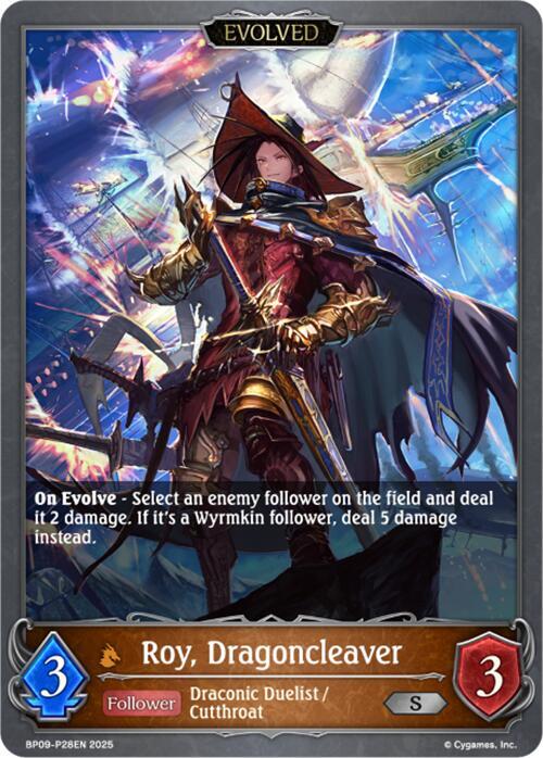 Roy, Dragoncleaver (Evolved) - P26EN (Foil), BP09: Duet of Dawn and Dusk BP09-P28EN