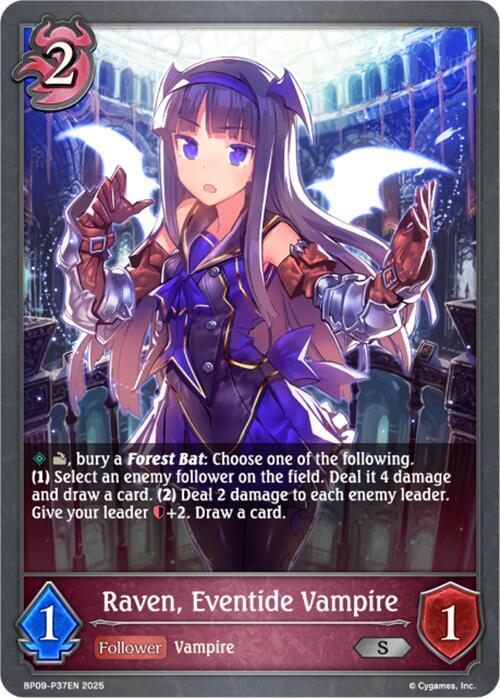 Raven, Eventide Vampire - P37EN (Foil), BP09: Duet of Dawn and Dusk BP09-P37EN