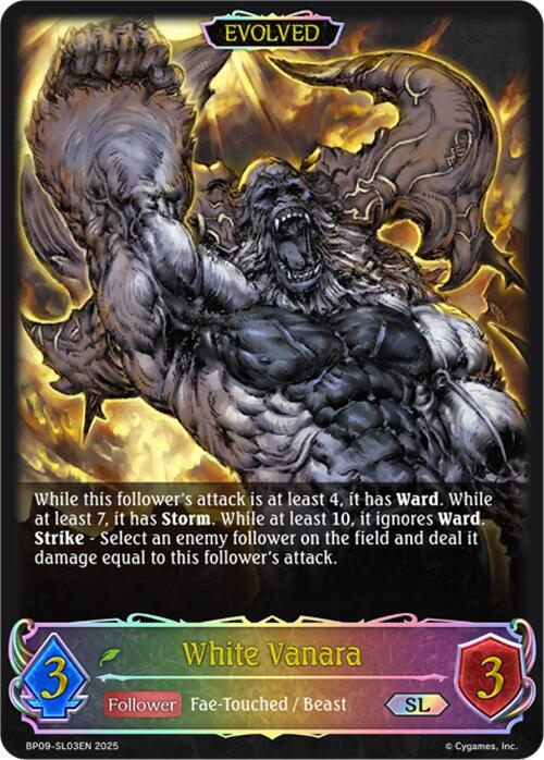 White Vanara (Evolved) (SL), BP09: Duet of Dawn and Dusk BP09-SL03EN