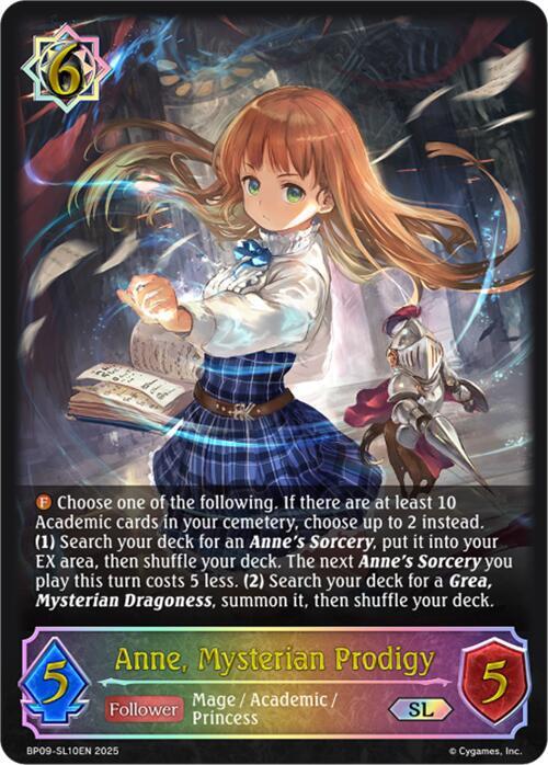 Anne, Mysterian Prodigy (SL), BP09: Duet of Dawn and Dusk BP09-SL10EN