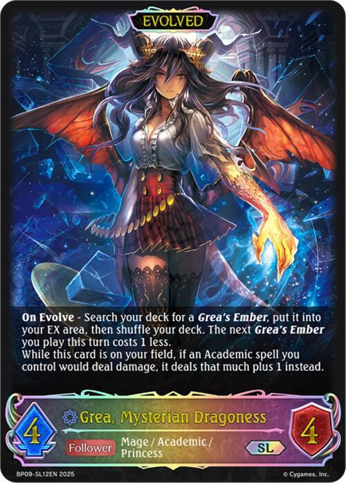 Grea, Mysterian Dragoness (Evolved) (SL), BP09: Duet of Dawn and Dusk BP09-SL12EN