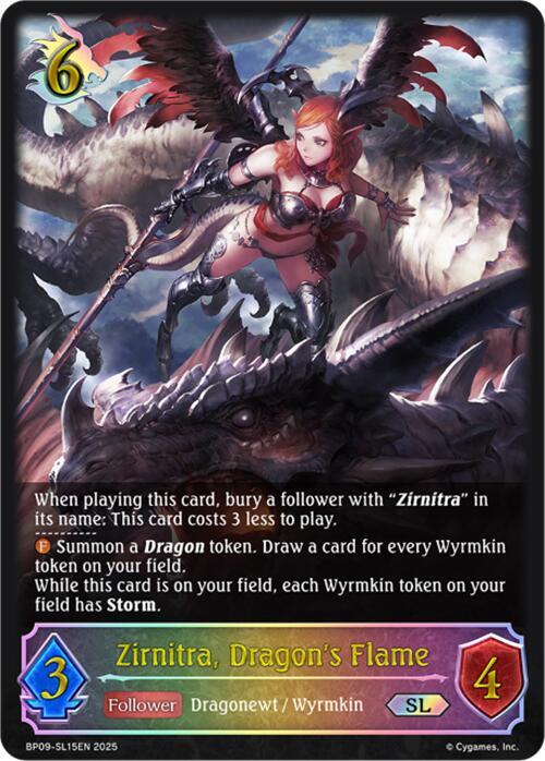 Zirnitra, Dragon's Flame (SL), BP09: Duet of Dawn and Dusk BP09-SL15EN