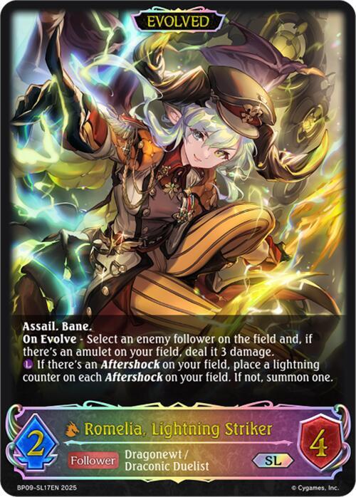 Romelia, Lightning Striker (Evolved) (SL), BP09: Duet of Dawn and Dusk BP09-SL17EN