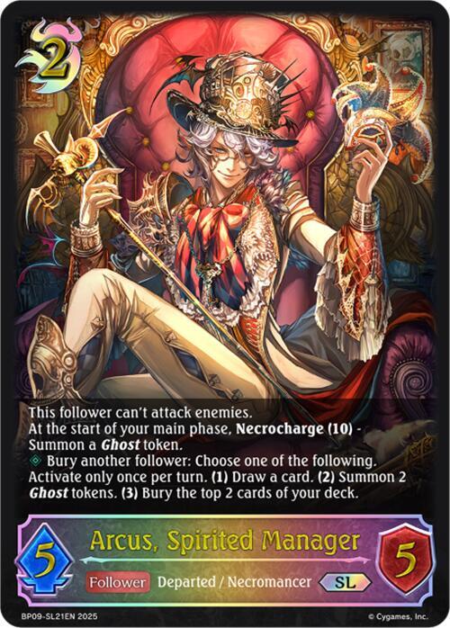 Arcus, Spirited Manager (SL), BP09: Duet of Dawn and Dusk BP09-SL21EN