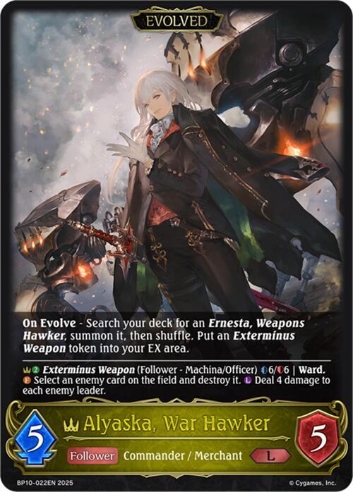 Alyaska, War Hawker (Evolved), BP10: Gods of the Arcana BP10-022EN