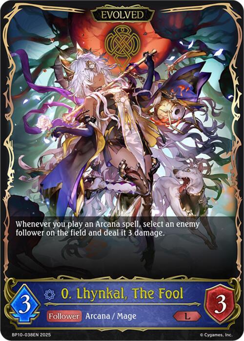 0. Lhynkal, The Fool (Evolved), BP10: Gods of the Arcana BP10-038EN