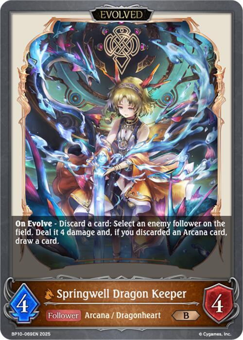 Springwell Dragon Keeper (Evolved), BP10: Gods of the Arcana BP10-069EN
