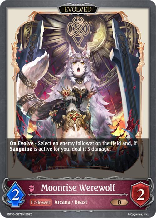 Moonrise Werewolf (Evolved), BP10: Gods of the Arcana BP10-087EN