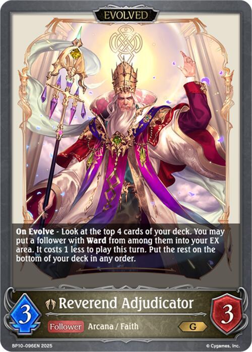 Reverend Adjudicator (Evolved), BP10: Gods of the Arcana BP10-096EN