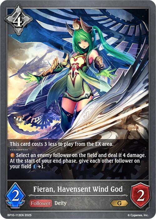 Fieran, Havensent Wind God, BP10: Gods of the Arcana BP10-113EN