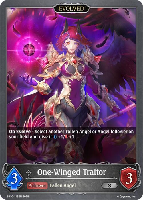 One-Winged Traitor (Evolved), BP10: Gods of the Arcana BP10-116EN