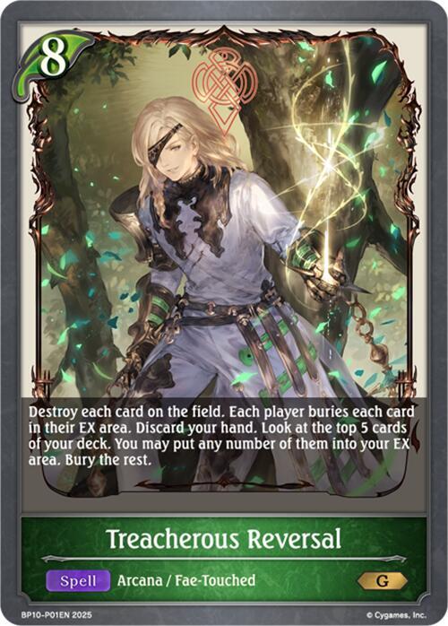 Treacherous Reversal - P01 (Foil), BP10: Gods of the Arcana BP10-P01EN