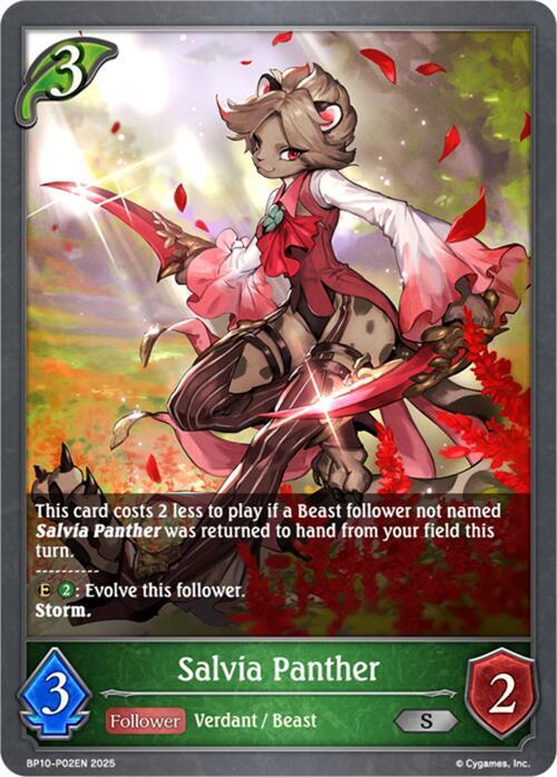 Salvia Panther - P02 (Foil), BP10: Gods of the Arcana BP10-P02EN