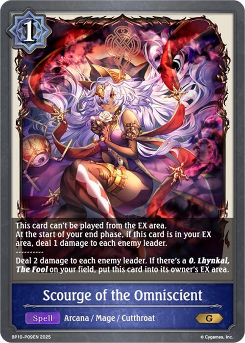 Scourge of the Omniscient - P09 (Foil), BP10: Gods of the Arcana BP10-P09EN