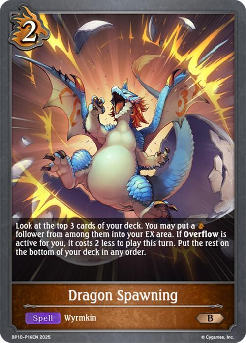 Dragon Spawning - P16 (Foil), BP10: Gods of the Arcana BP10-P16EN