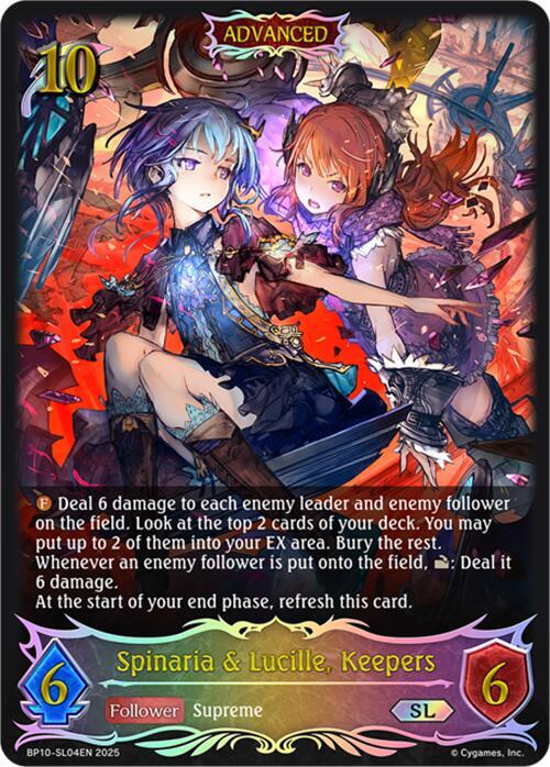 Spinaria & Lucille, Keepers (SL), BP10: Gods of the Arcana BP10-SL04EN