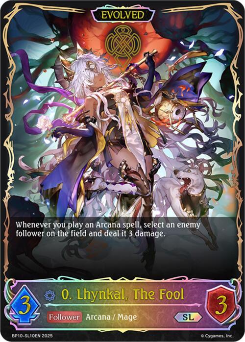 0. Lhynkal, The Fool (Evolved) (SL), BP10: Gods of the Arcana BP10-SL10EN