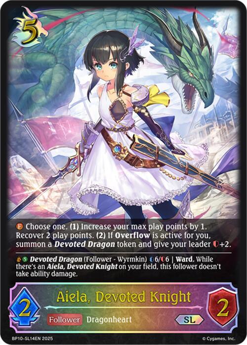 Aiela, Devoted Knight (SL), BP10: Gods of the Arcana BP10-SL14EN