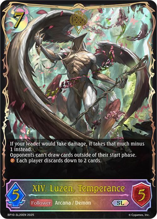 XIV. Luzen, Temperance (SL), BP10: Gods of the Arcana BP10-SL20EN