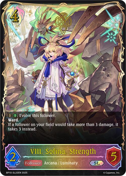 VIII. Sofina, Strength (SL), BP10: Gods of the Arcana BP10-SL22EN