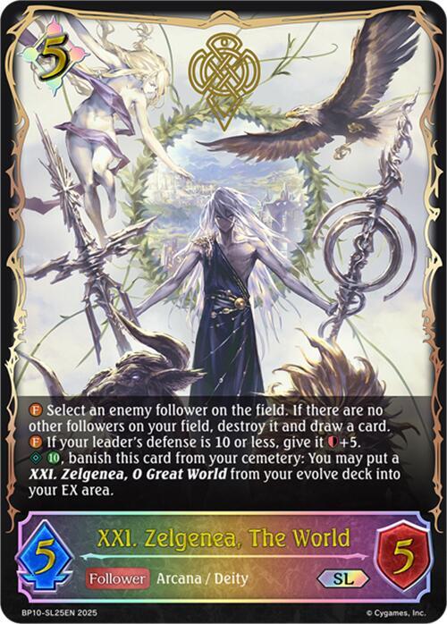 XXI. Zelgenea, The World (SL), BP10: Gods of the Arcana BP10-SL25EN
