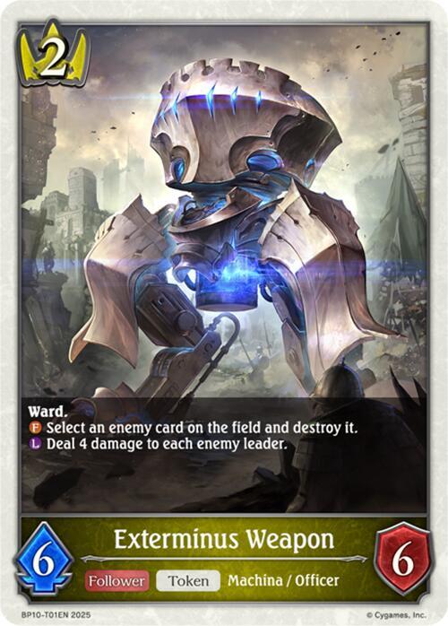 Exterminus Weapon, BP10: Gods of the Arcana BP10-T01EN