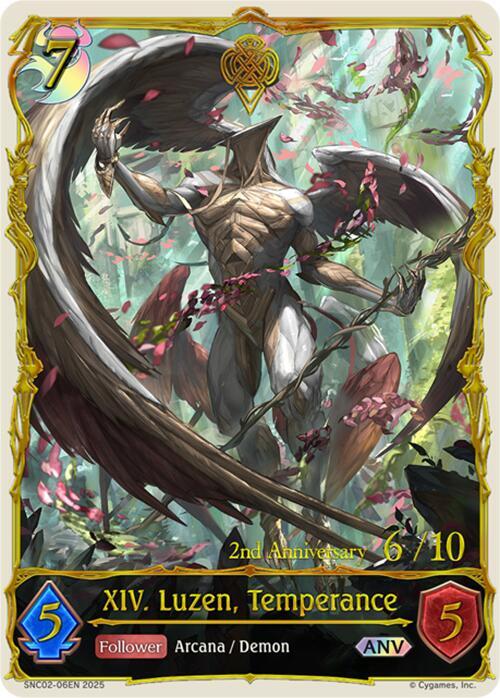 XIV. Luzen, Temperance (ANV), BP10: Gods of the Arcana SNC02-06EN