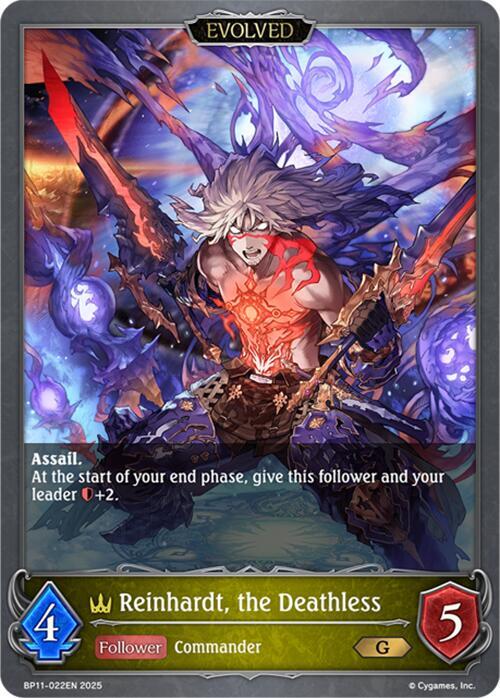 Reinhardt, the Deathless (Evolved), BP11: Bullet of Fate BP11-022EN