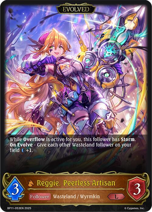 Reggie, Peerless Artisan (Evolved), BP11: Bullet of Fate BP11-053EN