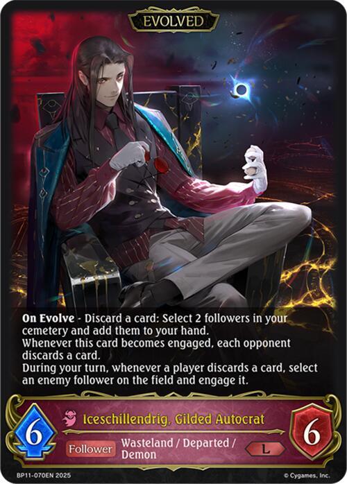 Iceschillendrig, Gilded Autocrat (Evolved), BP11: Bullet of Fate BP11-070EN