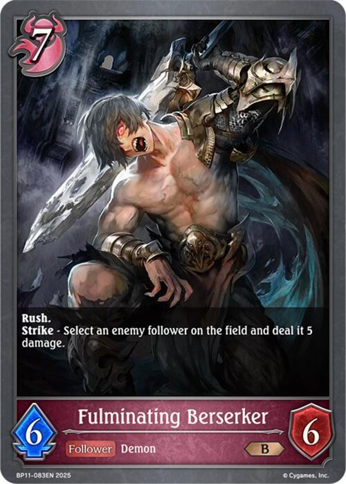 Fulminating Berserker, BP11: Bullet of Fate BP11-083EN