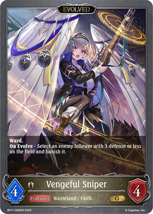 Vengeful Sniper (Evolved), BP11: Bullet of Fate BP11-090EN