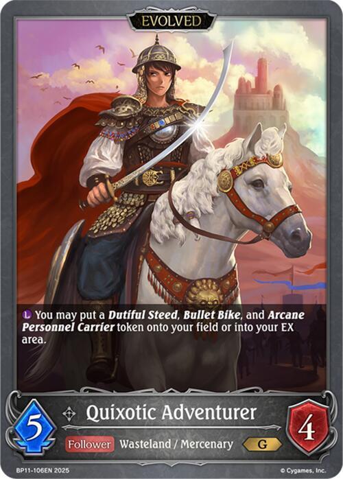 Quixotic Adventurer (Evolved), BP11: Bullet of Fate BP11-106EN