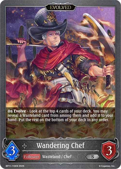 Wandering Chef (Evolved), BP11: Bullet of Fate BP11-110EN