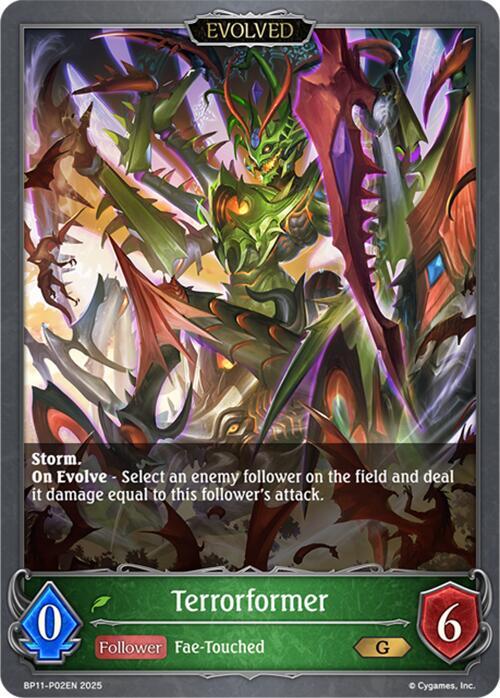 Terrorformer (Evolved) - P02 (Foil), BP11: Bullet of Fate BP11-P02EN
