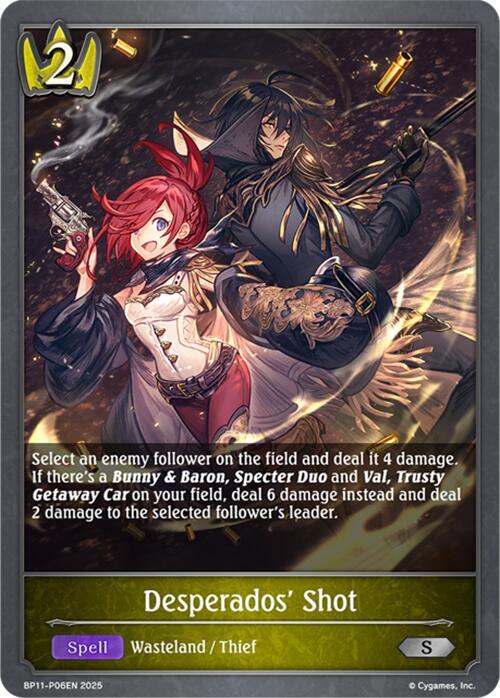 Desperados' Shot - P06 (Foil), BP11: Bullet of Fate BP11-P06EN