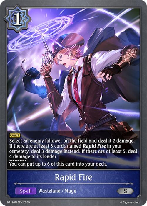 Rapid Fire - P12 (Foil), BP11: Bullet of Fate BP11-P12EN