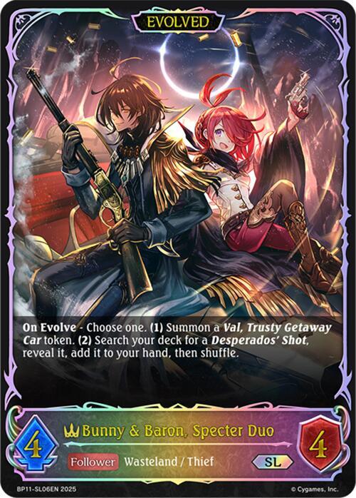 Bunny & Baron, Specter Duo (Evolved) (SL), BP11: Bullet of Fate BP11-SL06EN