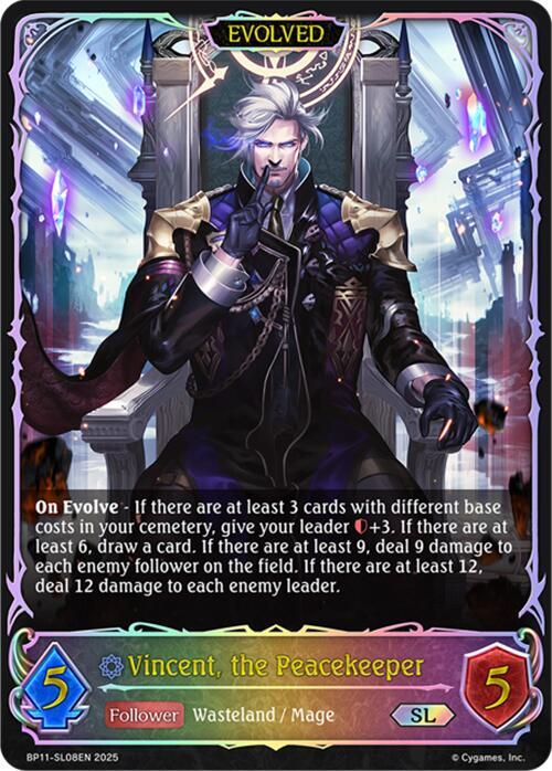 Vincent, the Peacekeeper (Evolved) (SL), BP11: Bullet of Fate BP11-SL08EN